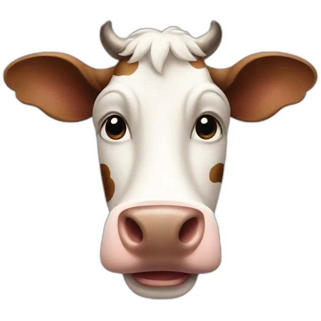 Cow happy emoji