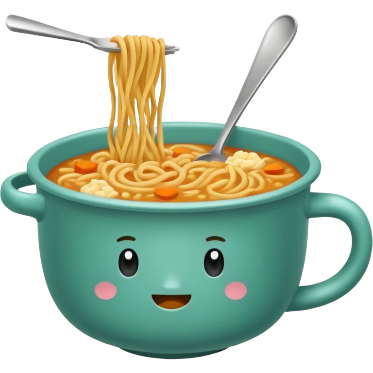 Vasos de sopa instantánea Marchan  emoji