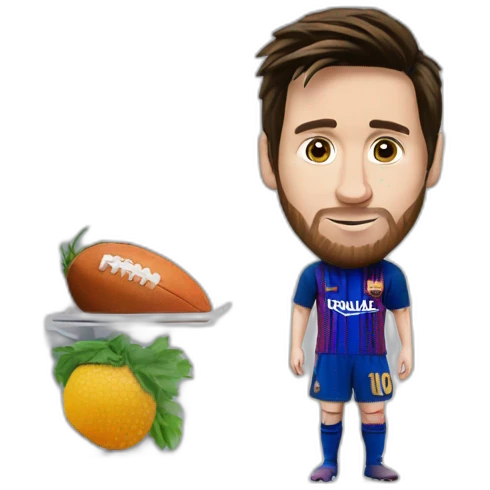 Messi dans un frigo emoji