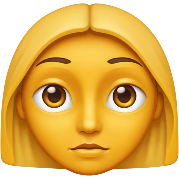 From the previous emoji I want the center above section of the head be yellow emoji