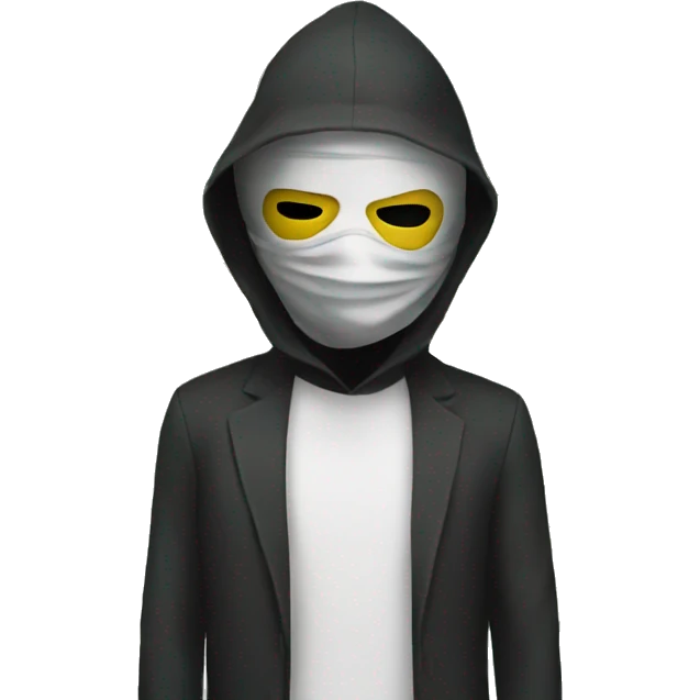 masked man with money emoji