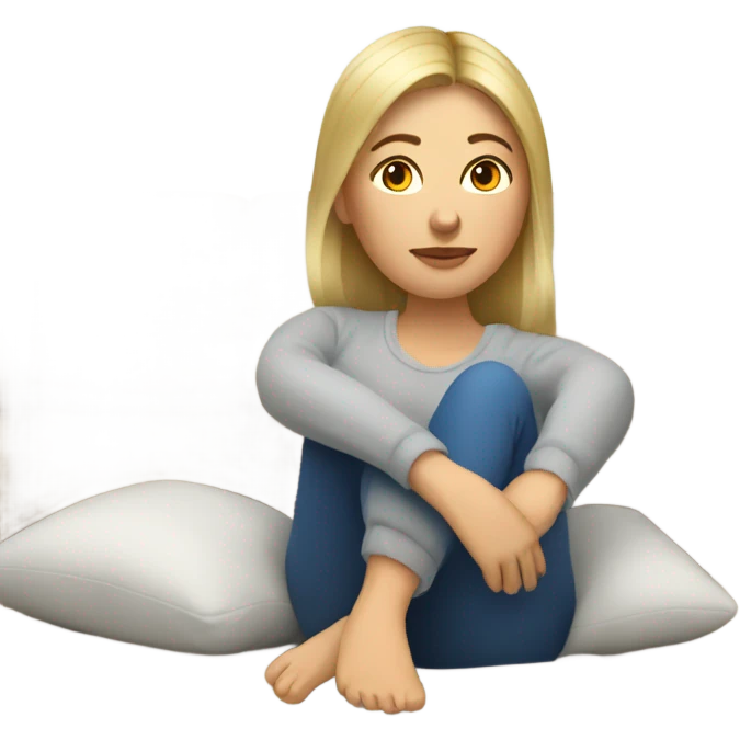 a russian woman resting on a sofa in the living room emoji