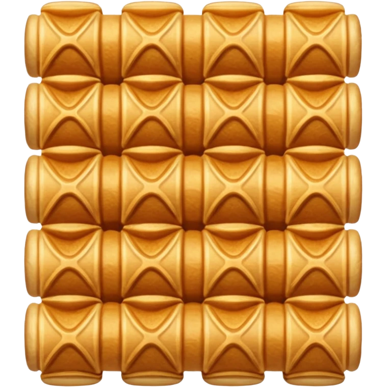 Crispy waffle rolls emoji