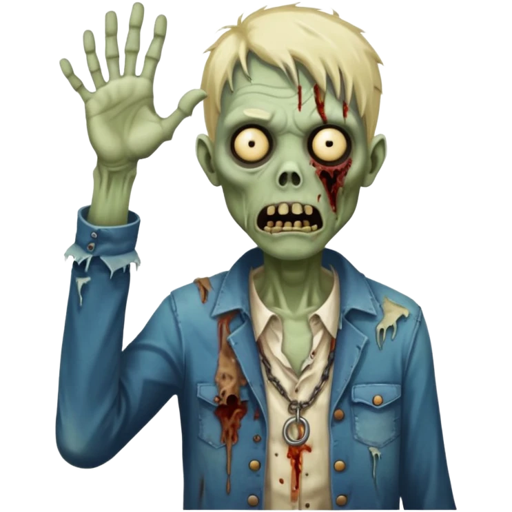 Zombie with ring overhead  emoji