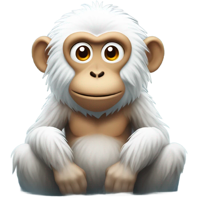 Snow monkey in a hot spring emoji