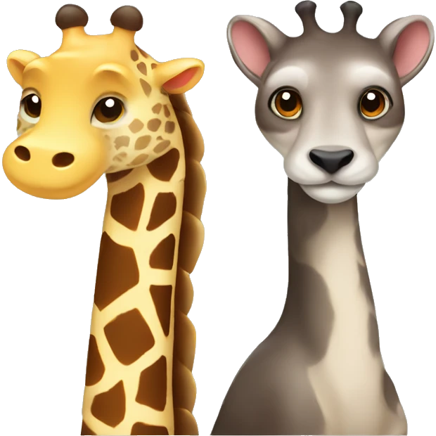 Otter and Giraffe  emoji