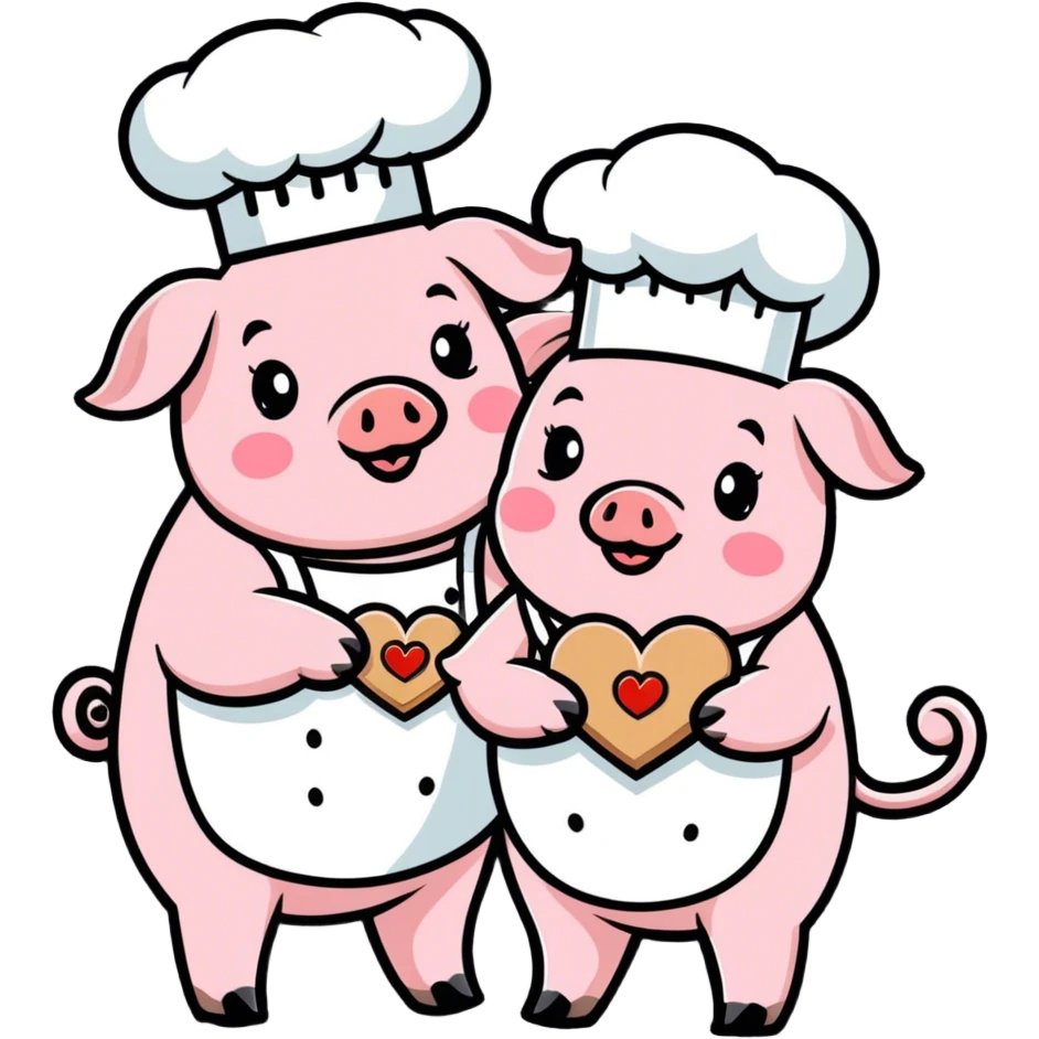 Pig couple emoji