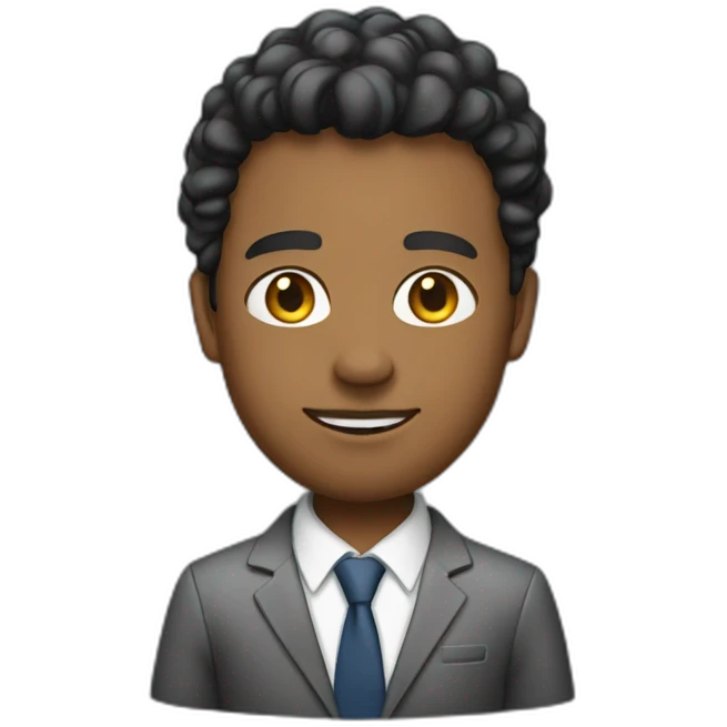 Journalist casual suit mulato emoji