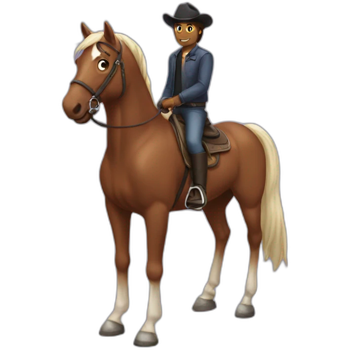 I'm on a horse emoji