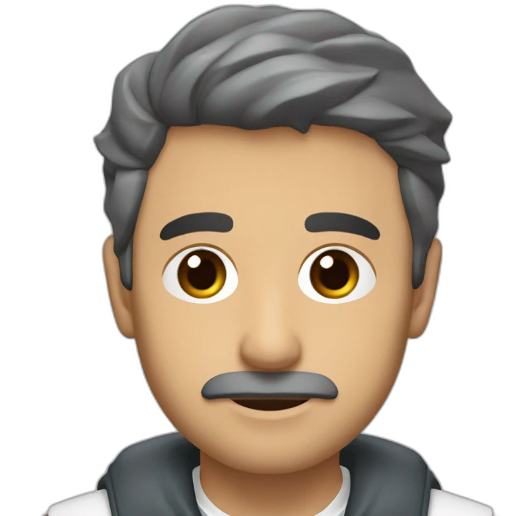Jose rubio moreno ojos marrones poco pelo emoji