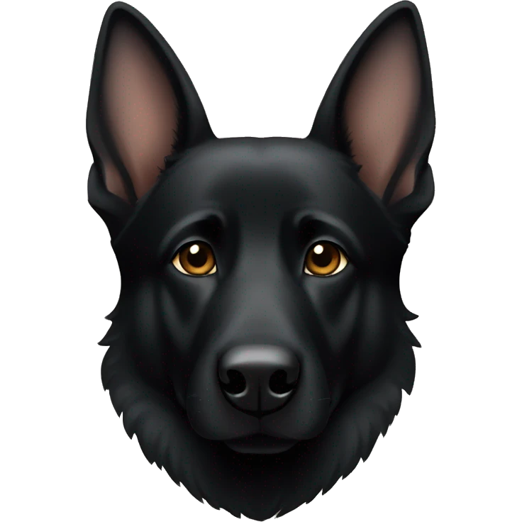 Black German shepherd security  emoji