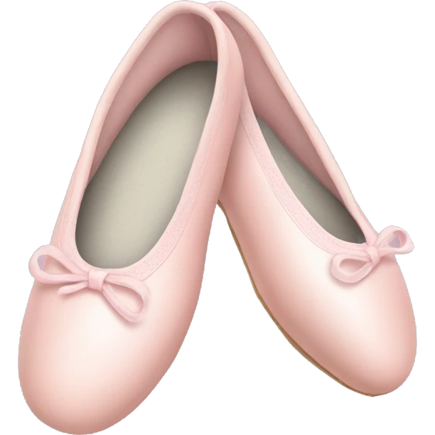 Pale pink ballet shoes emoji