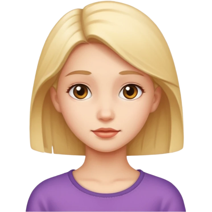 A girl looking back emoji