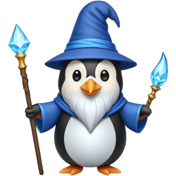 Penguin Wizard emoji