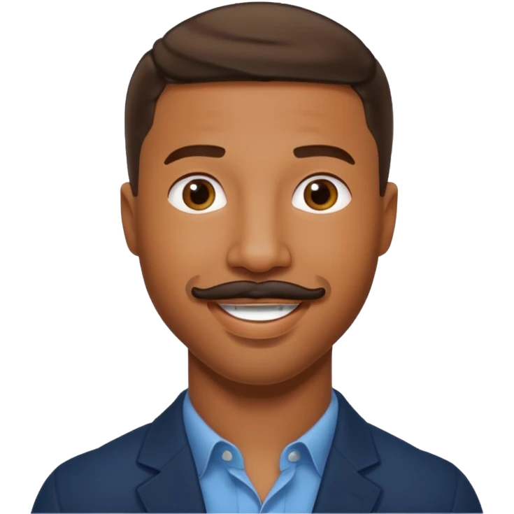 michael b jordan with mustache emoji