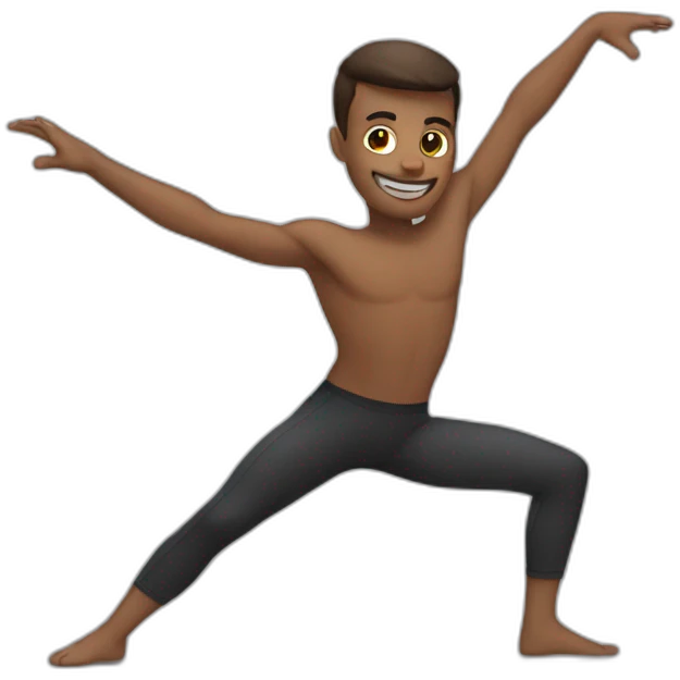 guy does the splits emoji