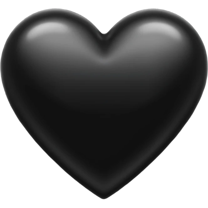 Black heart emoji emoji