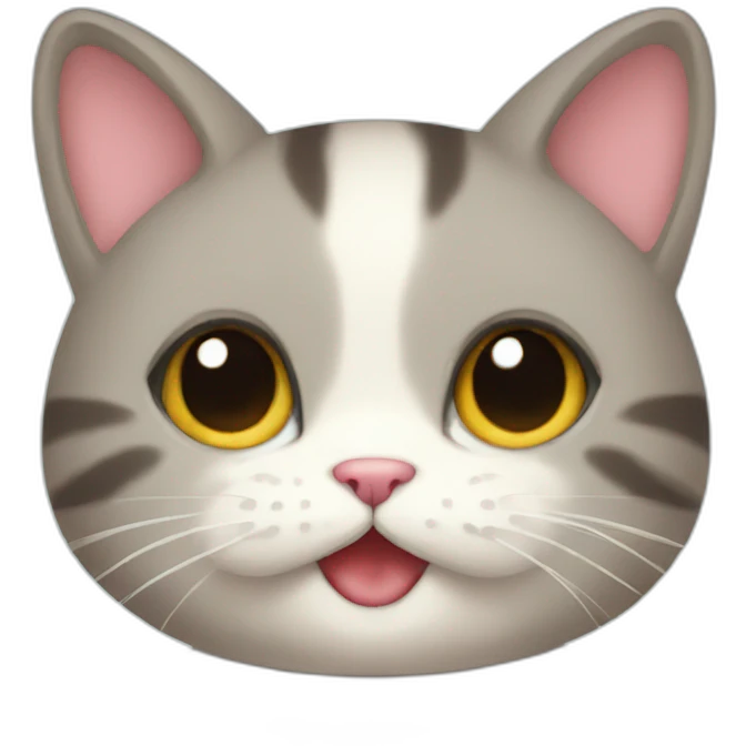 Cute cat party emoji