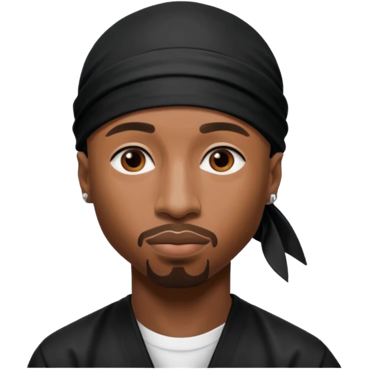2Pac only face and durage emoji