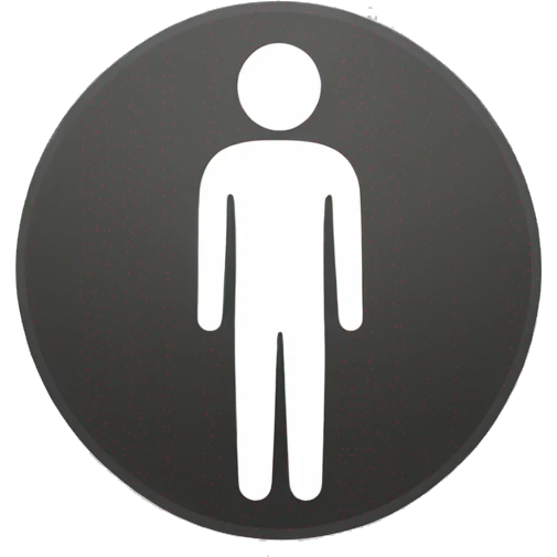 Man restroom sign  emoji