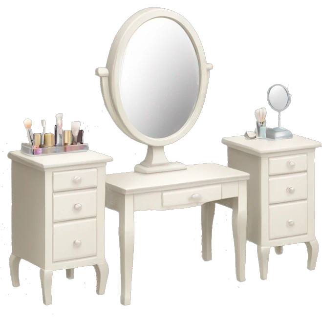 Vanity table with mirror  emoji