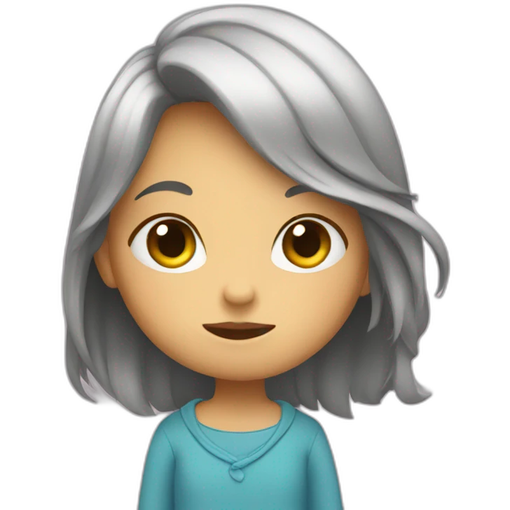 Shy girl emoji