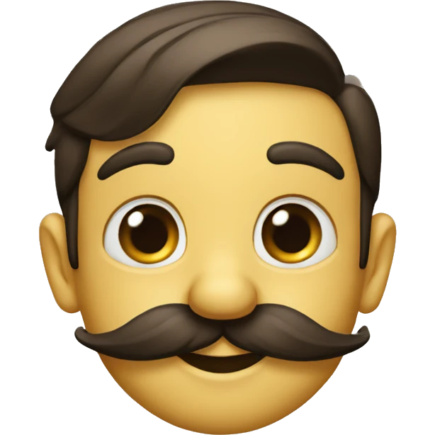 Pinocchio eith mustach emoji