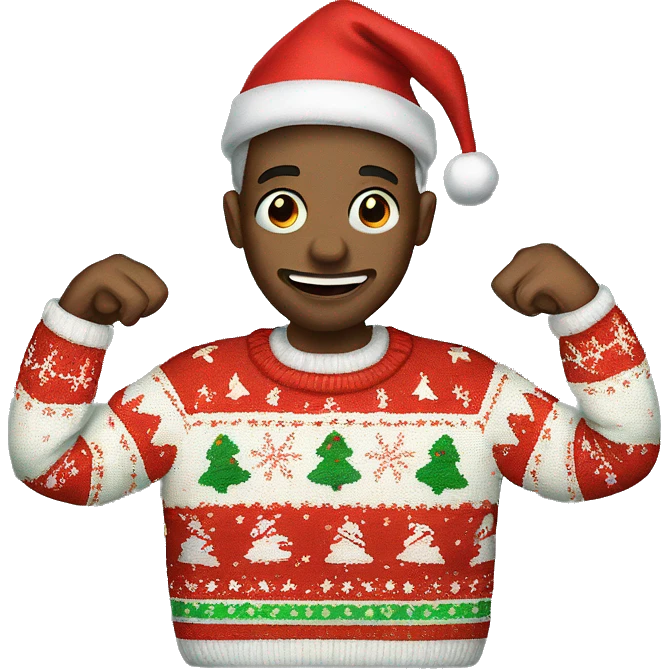 ugly christmas sweater emoji