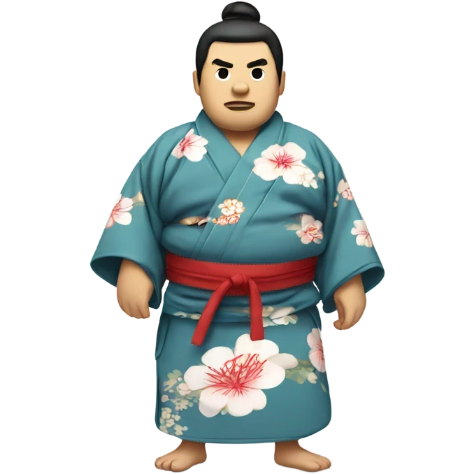 sumo in kimono emoji