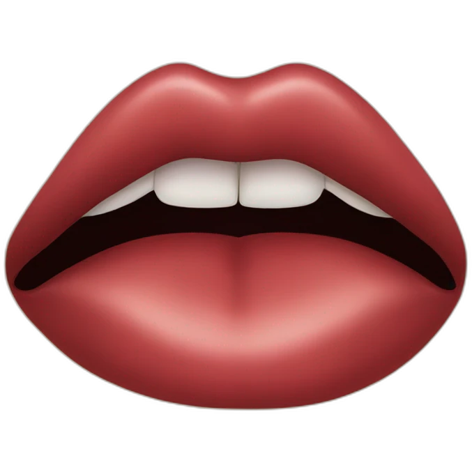 in time lips emoji