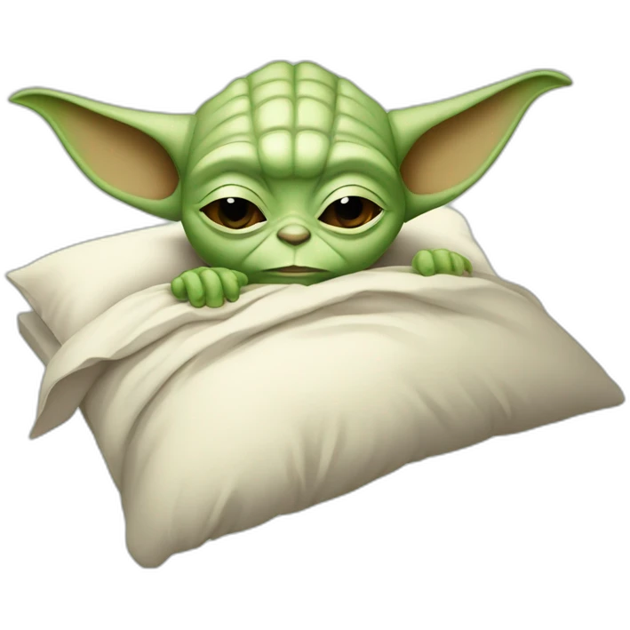 Yoda dormir emoji