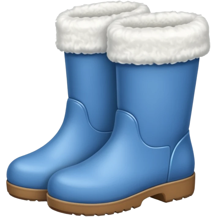 White felt boots emoji