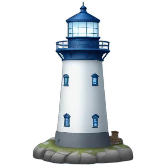 blue lighthouse emoji
