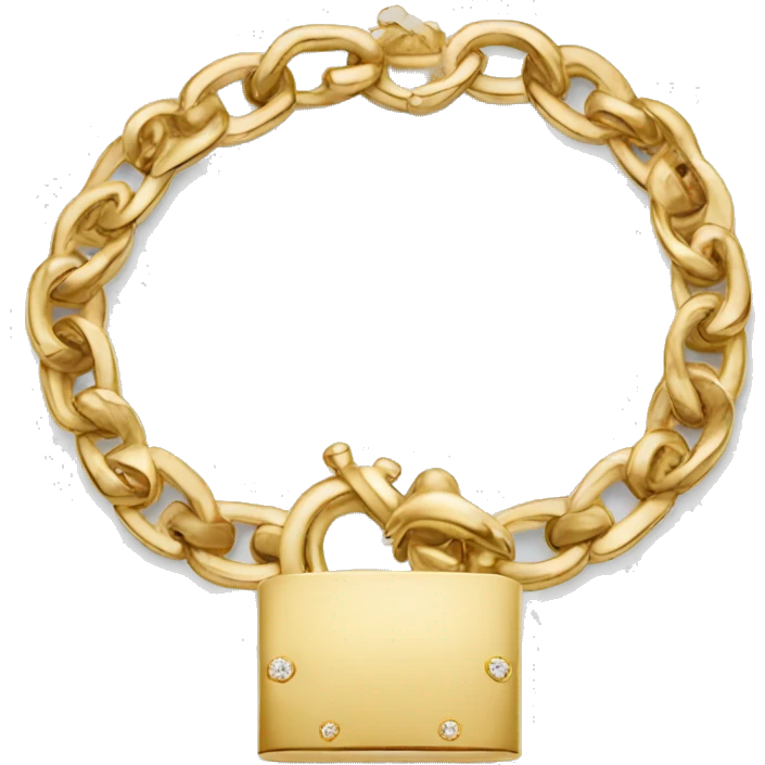 Golden cartier bracelat emoji