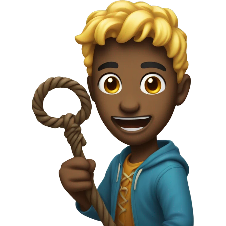Emoji with a whip emoji