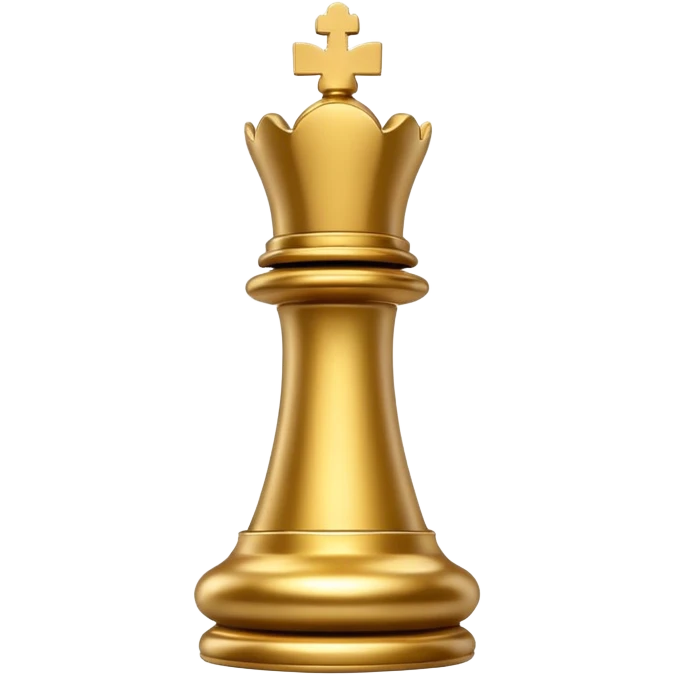 Gold chess rook emoji
