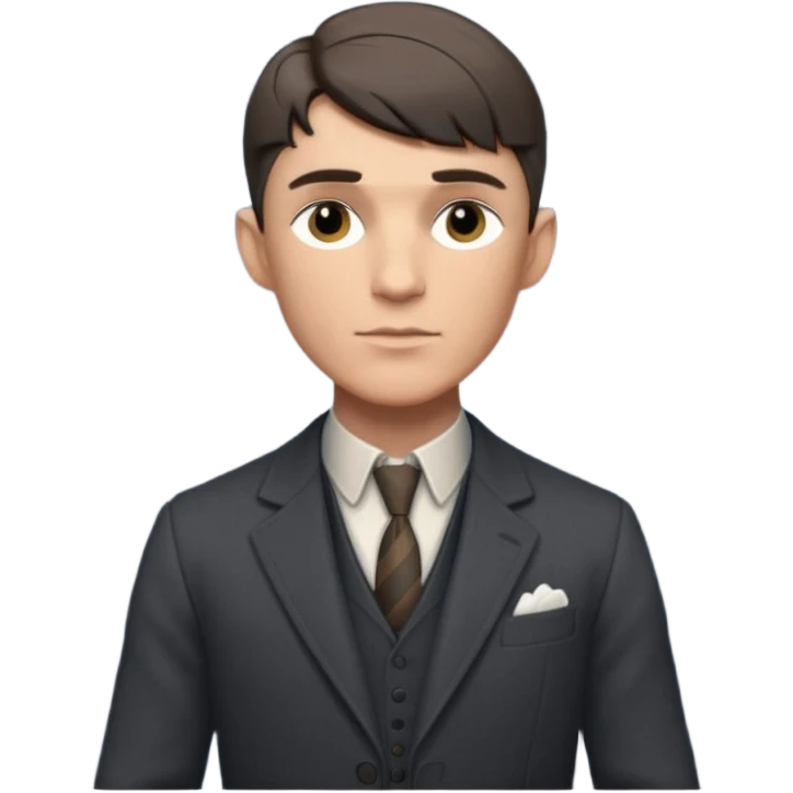 Thomas Shelby In Gratitude Pose in Pixar Style  emoji