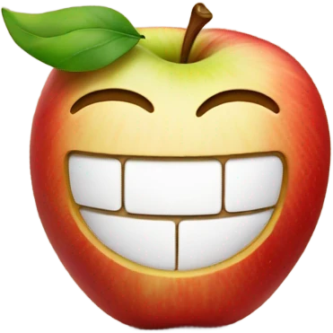 Apple logo but as a smile emoji emoji