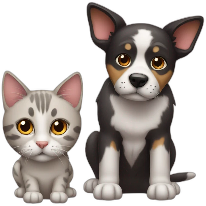 dog and cat emoji
