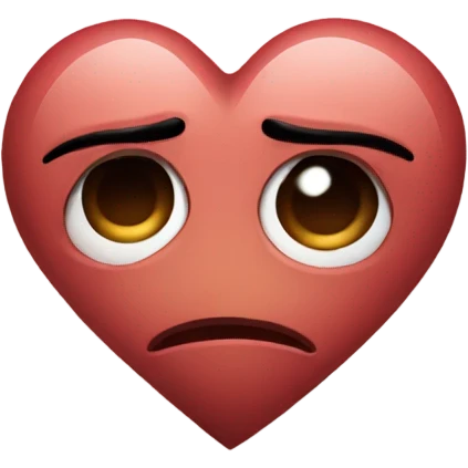 Sad heart emoji