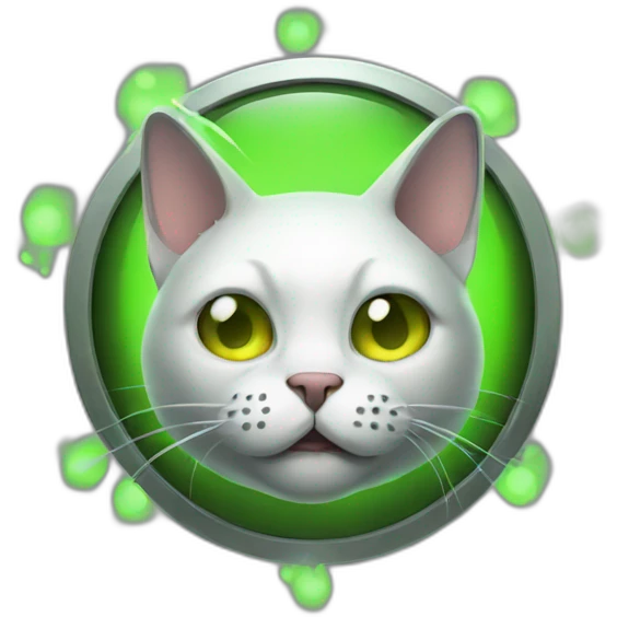 Radioactive cat  emoji