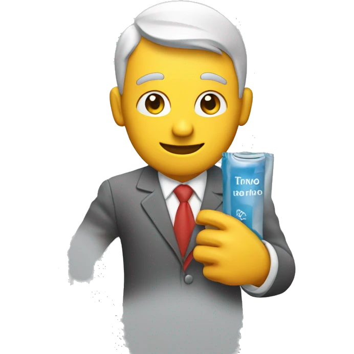 Icons holding brand(product) in hand
 emoji
