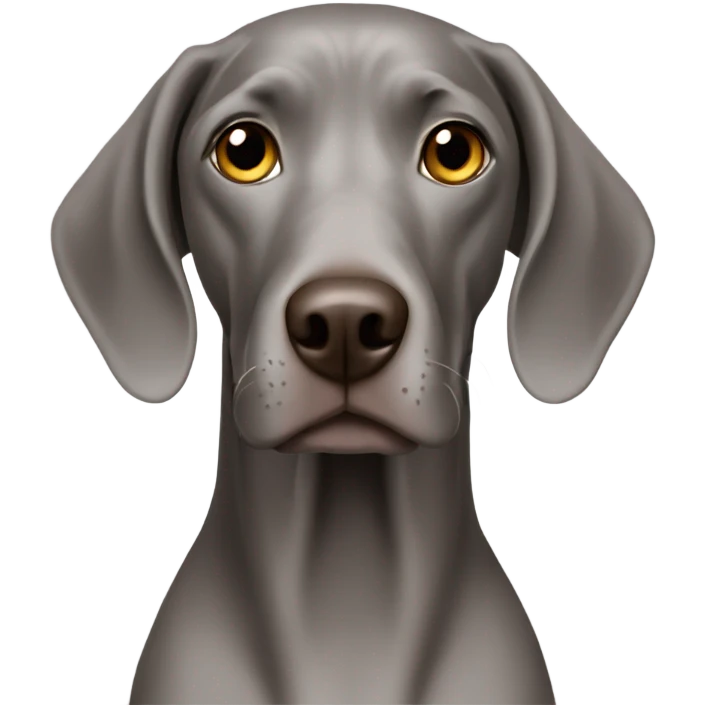 a weimaraner emoji