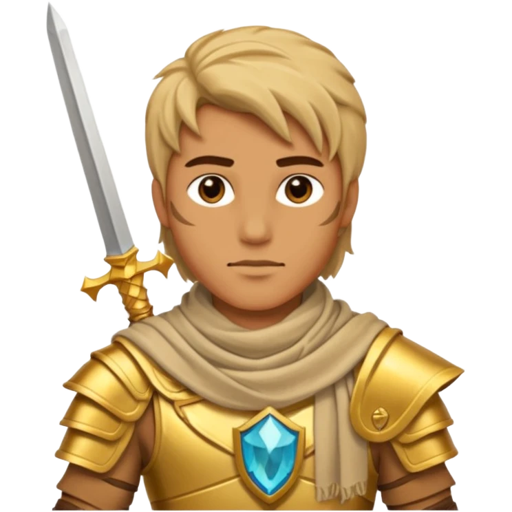 Desert Prince – sand scarf , gold dagger, Golden Princes. emoji