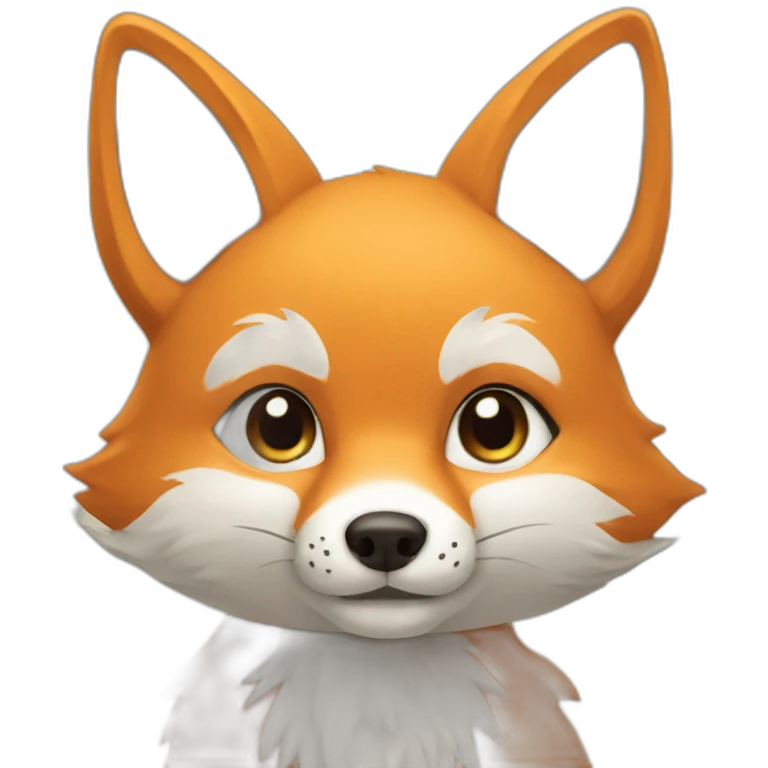 Withe fox emoji