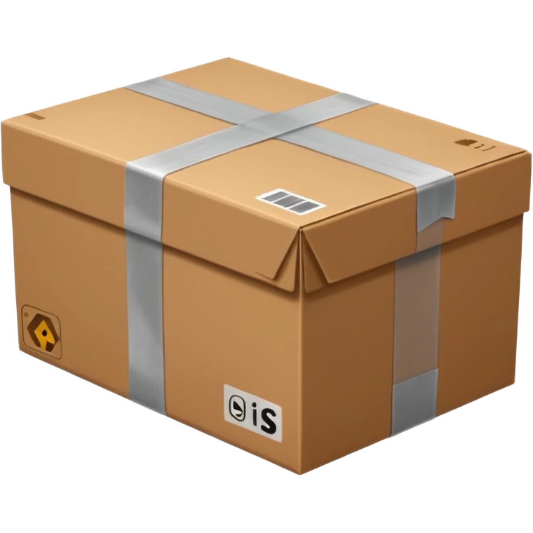 one cardboard box emoji