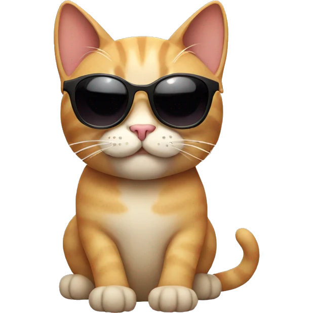 Cat with sunglasses emoji