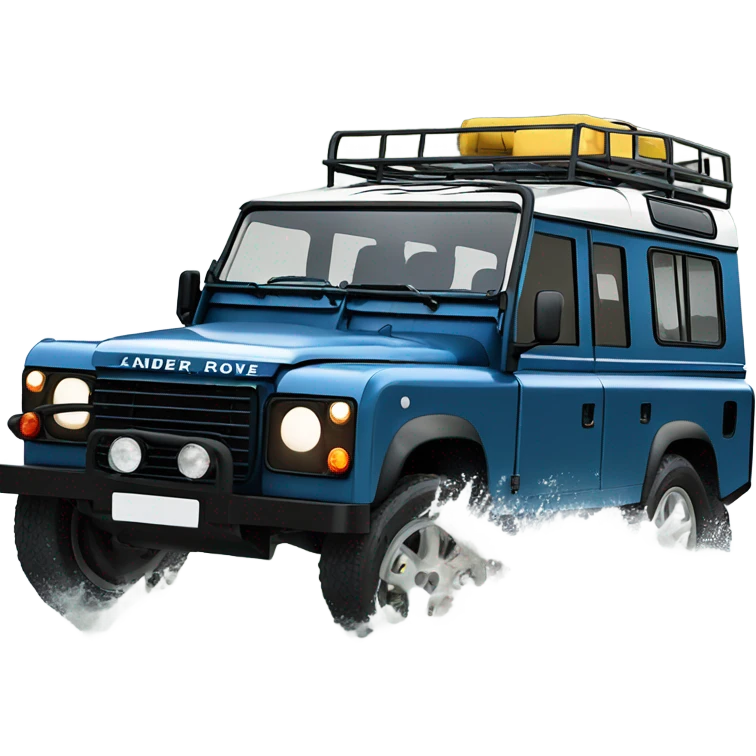 A Land Rover traversing water emoji