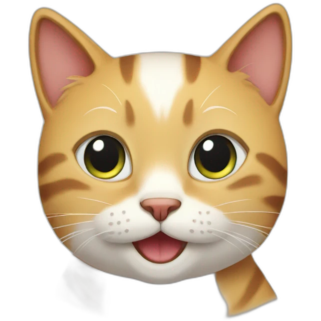 Happy cat emoji