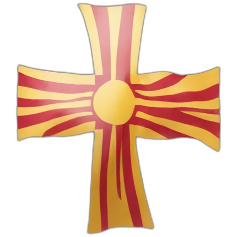 Flag, cross, Occitan emoji